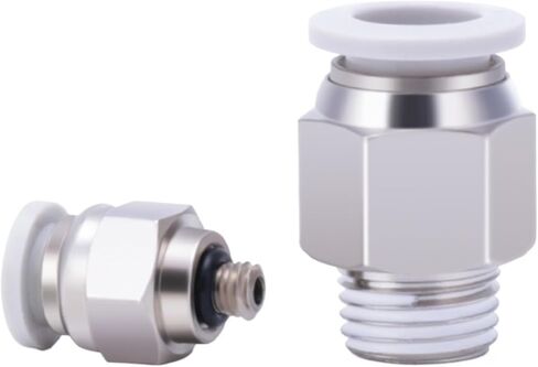 PC Pneumatic Connector Hose Trachea 4 6 8 10 12mm Quick Connector External Thread PT1/4 1/2 1/8 3/8 Copper Connector(PC6-03) in Saudi Arabia