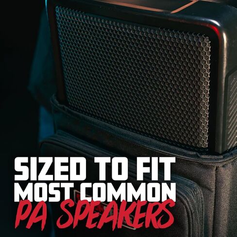 حقيبة ظهر لمكبرات الصوت من سلسلة Gator Cases Sound Check، تناسب معظم مكبرات الصوت PA، مع حماية مبطنة وبنية مقاومة للماء، مثالية للحفلات والسفر والأحداث، (G-UNIV-TRANSPORTER-BP) in Saudi Arabia