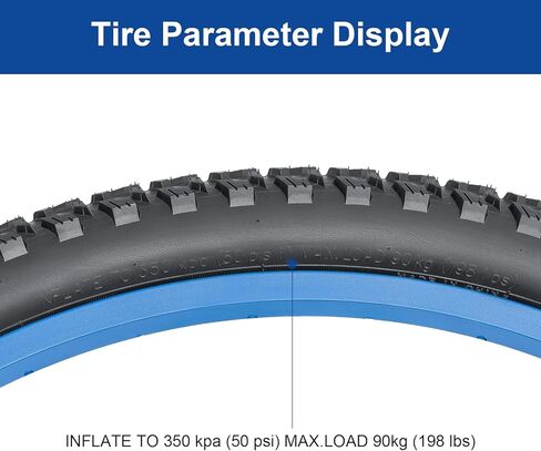 إطار دراجة 26 × 2.0 (50-559) إطار دراجة مقاس 26 بوصة مناسب لإطار دراجة بديل قابل للطي مقاس 26 × 1.95 26 × 2.0 26 × 2.10 للطرق الوعرة/الجبلية (مفرد) in Saudi Arabia