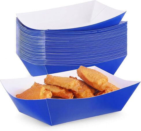 50 Pcs 2lb Paper Food Trays Boat Disposable Nacho Trays Paper Boat for Nachos, Hotdogs, Tacos, Fries (pink) in Saudi Arabia