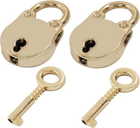 Waziaqoc 3PCS Mini Bear Head Shaped Padlock, Retro Shabby Bronze Vintage Style Lock and Keys for Wooden Boxes Jewelry Box Storage Box Lockable Diary Book in Saudi Arabia