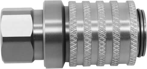 PD Steel Test Port and Diagnostic Equipment Quick Coupler with Female Pipe Thread for PD242 Series, 1/8" Body Size, 1/4"-18 NPTF Thread Size, 2.12" Length in Saudi Arabia