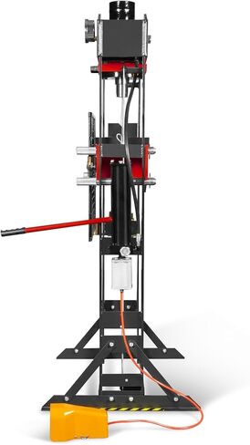 مكبس متجر هوائي/هيدروليكي بإطار على شكل حرف H من MechMaxx 50 طن مع ونش يدوي ومجموعة دبوس ضغط، إطار فولاذي ملحوم بالكامل، حارس أمان، تحكم في دواسة القدم، HSP50 in Kuwait