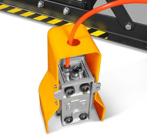 مكبس متجر هوائي/هيدروليكي بإطار على شكل حرف H من MechMaxx 50 طن مع ونش يدوي ومجموعة دبوس ضغط، إطار فولاذي ملحوم بالكامل، حارس أمان، تحكم في دواسة القدم، HSP50 in Kuwait