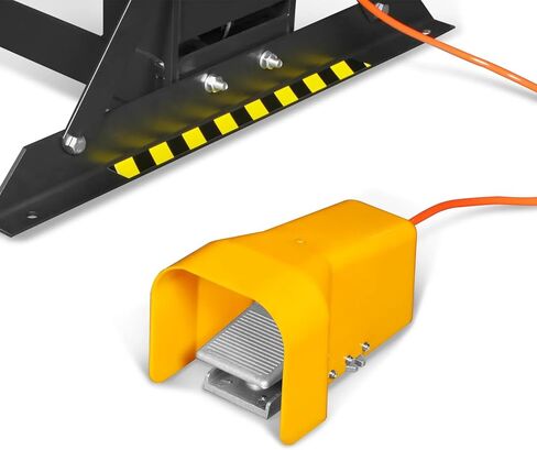 مكبس متجر هوائي/هيدروليكي بإطار على شكل حرف H من MechMaxx 50 طن مع ونش يدوي ومجموعة دبوس ضغط، إطار فولاذي ملحوم بالكامل، حارس أمان، تحكم في دواسة القدم، HSP50 in Kuwait