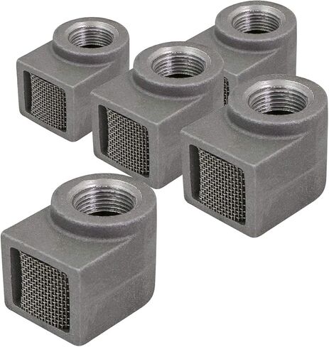 صمام خط الوسط HHSW3400-5 منظم الغاز مع وصلات شاشة 3/4 بوصة (5 عبوات)، أبيض in Saudi Arabia
