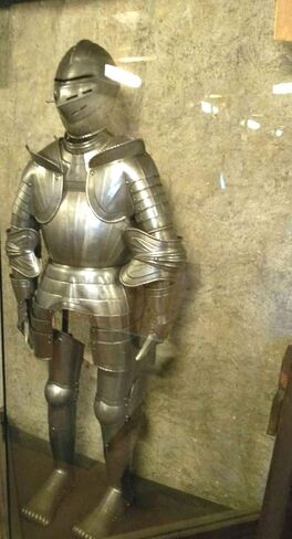 Medieval Knight Suit of Armor Combat Full Body Armour with Iron Stand Replica (Steel) in Saudi Arabia