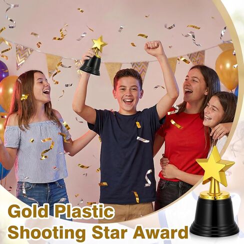 جوائز Mini Star Trophy، جوائز بلاستيكية على شكل نجمة مقاس 4.5 بوصة لصالح الحفلات، جوائز جوائز النجوم الذهبية الصغيرة لمكافآت المسابقات الفائزة، جائزة الألعاب للأحداث الرياضية، الفصول الدراسية للأطفال المعلمين in Kuwait