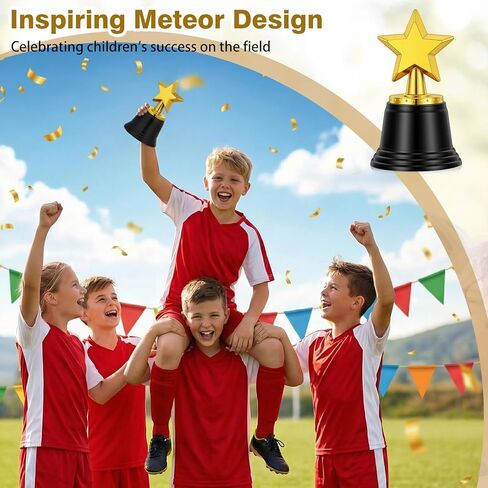 جوائز Mini Star Trophy، جوائز بلاستيكية على شكل نجمة مقاس 4.5 بوصة لصالح الحفلات، جوائز جوائز النجوم الذهبية الصغيرة لمكافآت المسابقات الفائزة، جائزة الألعاب للأحداث الرياضية، الفصول الدراسية للأطفال المعلمين in Kuwait