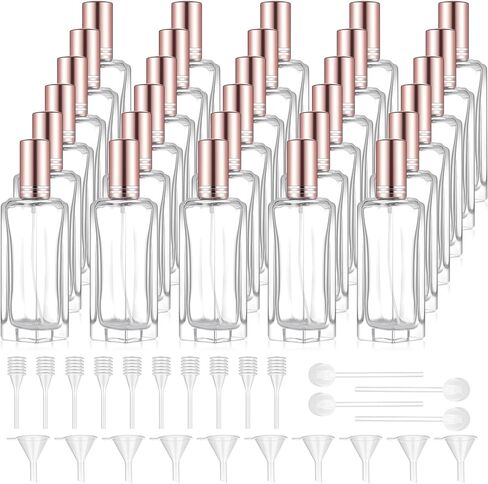 DOMENSI 40 PCS 10ML Travel Travel Travel Reclable Bottles Glass Pray Bottle Perfum in Kuwait