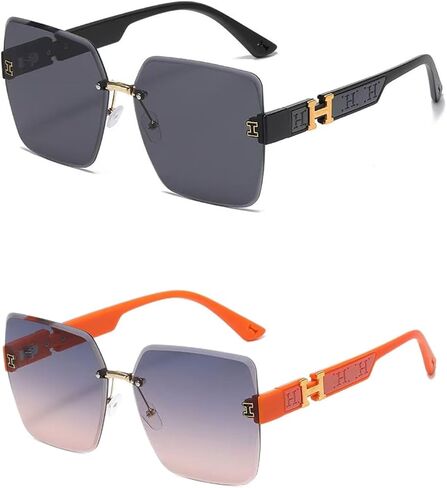 Trendy Polarized Sunglasses for Men Women,Retro Sun Glasses Stylish Frame #2699-2P in Saudi Arabia