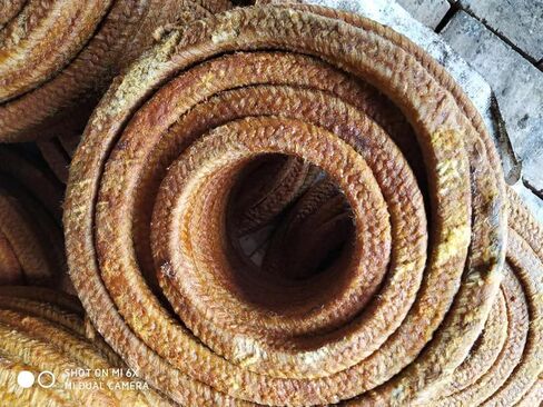 2022 hot Selling Good Price Oil immersed Cotton Gland Packing Rope Seal Rope with Grease for pump10 Meters (28mm*28mm) in Saudi Arabia