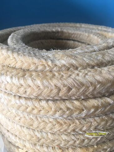Cotton Gland Packing with Grease Lubricating Oil for Pump Seal Filler String Square Rope Yellow White Black Customizable 10 Meters (38mm*38mm) in Saudi Arabia