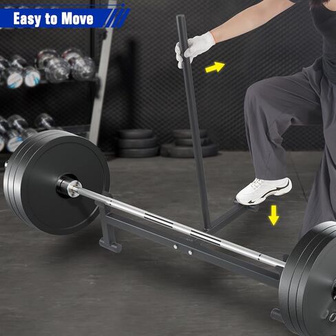 حامل رفع الأثقال من Deadlift لسهولة تغيير لوحات الوزن - سعة 2000 رطل، رفع مرتفع لصالة الألعاب الرياضية والتدريبات المنزلية، أسود in Kuwait