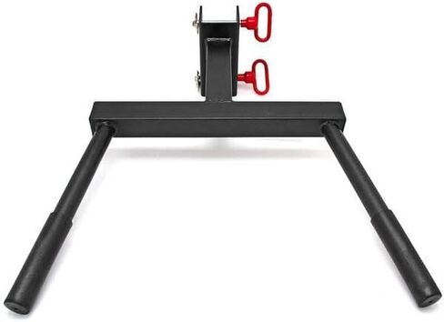 Dip Bar Station For Tricep Dips, Bodyweight Training, Calisthenics, Attaches to 2"x3" Rigs, Cages, Squat Racks with 5/8" Hardware, Angular Bar Layout in Kuwait