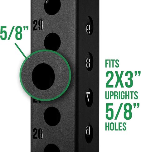 Dip Bar Station For Tricep Dips, Bodyweight Training, Calisthenics, Attaches to 2"x3" Rigs, Cages, Squat Racks with 5/8" Hardware, Angular Bar Layout in Kuwait