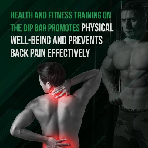 Dip Bar Station For Tricep Dips, Bodyweight Training, Calisthenics, Attaches to 2"x3" Rigs, Cages, Squat Racks with 5/8" Hardware, Angular Bar Layout in Kuwait