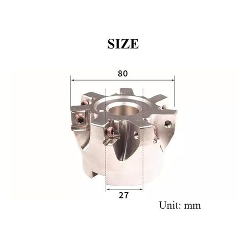 2 حزمة 88 درجة مطحنة وجه سريعة التغذية 1 × 3.15 بوصة قاطعة طحن ثقيلة 7 مزامير مطلية بالنيكل مطحنة وجه قابلة للفهرسة in Kuwait
