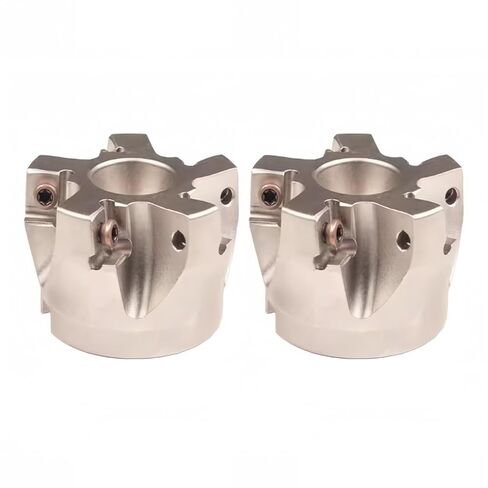 2 عبوة 88 درجة مطحنة وجه سريعة التغذية 0.87 بوصة × 2-1/2 بوصة قاطعة طحن ثقيلة 5 مزامير مطلية بالنيكل مطحنة وجه قابلة للفهرسة in Kuwait