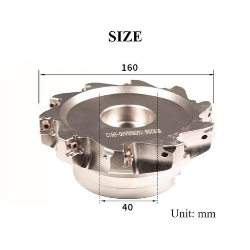 مطحنة وجه سريعة التغذية بزاوية 88 درجة 1.6 بوصة × 6-1/3 بوصة قاطعة طحن ثقيلة 10 مزامير مطلية بالنيكل مطحنة وجه قابلة للفهرسة in Kuwait