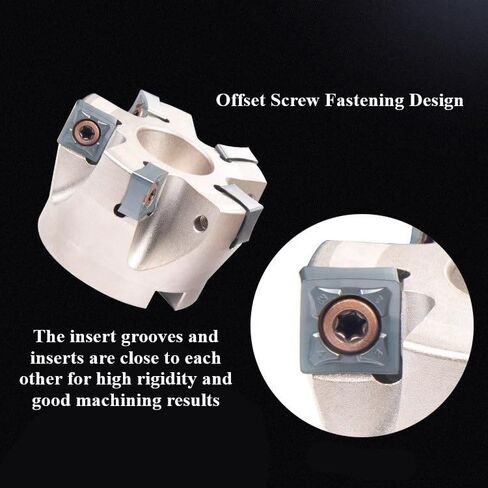 مطحنة وجه سريعة التغذية بزاوية 88 درجة 1.6 بوصة × 6-1/3 بوصة قاطعة طحن ثقيلة 10 مزامير مطلية بالنيكل مطحنة وجه قابلة للفهرسة in Kuwait