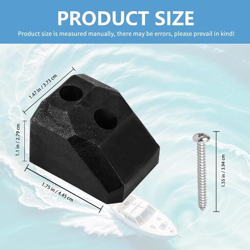 مجموعة أدوات إيقاف البوابة العائمة وحارس الباب، سدادة باب بوابة عائمة شديدة التحمل وحامل لبوابات سطح القارب، تمنع تلف الأثاث، مجموعة أدوات سهلة التركيب مكونة من قطعتين مع براغي (أسود) in Kuwait