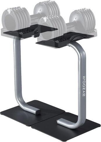 Adjustable Dumbbell Stand Rack Holder Weight Training Fitness Exercise for Home Gym Woman Beginner Black in Kuwait