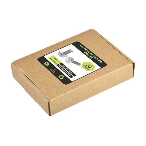 Uxcell 20 قطعة M6-1.0 x 16 مم متري شفة سداسية غطاء مسمار كامل الموضوع DIN 6921 مسامير ذات حواف سداسية من الفولاذ المقاوم للصدأ 304 معالجة التخميل فضية in Kuwait
