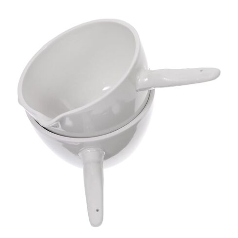 2pcs Porcelain Evaporating Dishes with Handles Laboratory Ceramics Container Acid Alkali Resistant for Concentrating and Drying Solids in School and Lab Use in Saudi Arabia