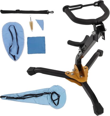 Alto Sax Stand Set Metal Holder Rack Saxophone Cleaning Kit Portable Saxophones Accessories for Musicians in Saudi Arabia