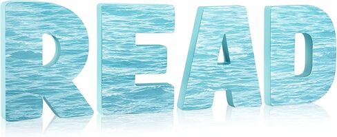 Blosssound 4 أجهزة كمبيوتر القراءة زاوية ديكور للفصول الدراسية جدول ديكور ديكور علامة 8 بوصة القراءة الخشبية رسالة زخرفية خشبية ملونة قراءة أبجدية لافتات للمكتبة الفصول الدراسية دار الحضانة in Kuwait