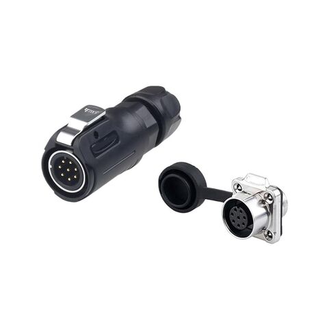 Flange Mounted LP-12 Waterproof Aviation 2 3 4 5 6 7 8 core semi-Metallic Square seat Connector(3 core) in Saudi Arabia