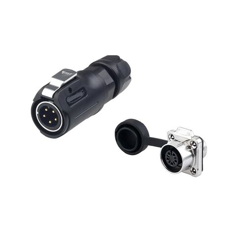 Flange Mounted LP-12 Waterproof Aviation 2 3 4 5 6 7 8 core semi-Metallic Square seat Connector(3 core) in Saudi Arabia