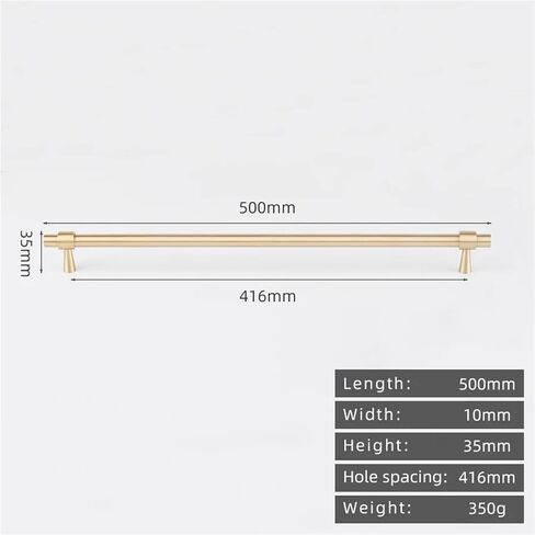 Solid Brass Brushed Antique Bronze 265mm Pull Drawer T Bar Kitchen Cabinet Handle 1Pcs(8873-416-BB) in Saudi Arabia