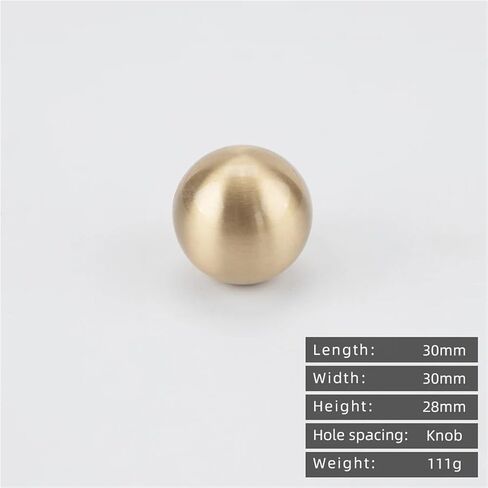 Solid Brass Cabinet Drawer Handle Ball Base Long 1Pcs(1028-30) in Saudi Arabia