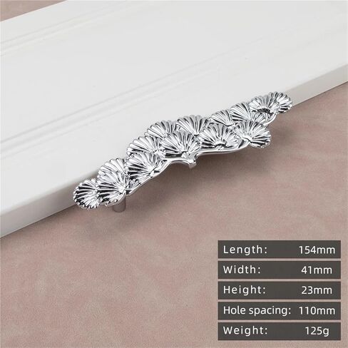 الأجهزة والأثاث الذهب مقبض خزانة المطبخ سبائك الزنك خزانة بأدراج 1 قطعة (6103-110-كروم) in Kuwait