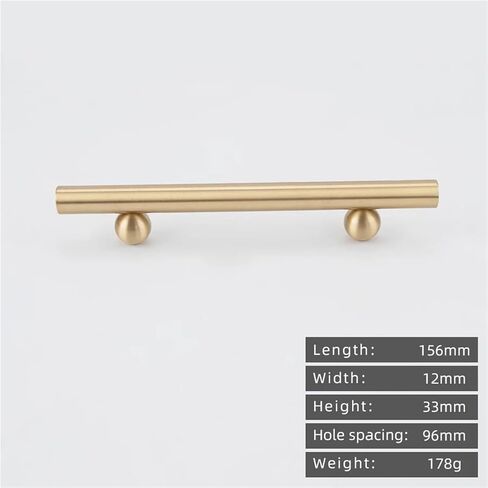 Solid Brass Cabinet Drawer Handle Ball Base Long 1Pcs(8891-96) in Saudi Arabia
