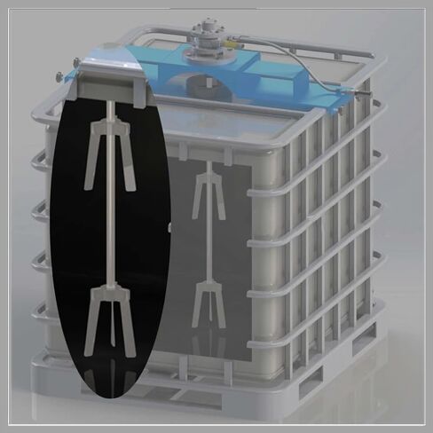 ضجة بليد الفولاذ المقاوم للصدأ خلاط المكره مختبر النمام مجداف للطي ثلاثة شفرة طول 65 ملم بقطر. قطر الثقب الداخلي 150 ملم. 16 ملم in Kuwait