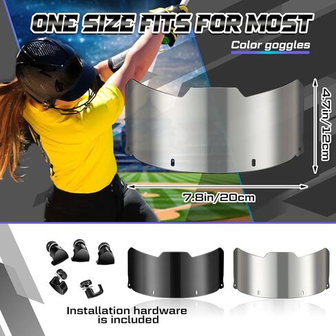 2 Pcs Softball Mask Visor Universal Fit Youth Sports Face Mask Baseball Softball Face Eye Shield Visor for Adults Sports Outdoor Activities in Saudi Arabia