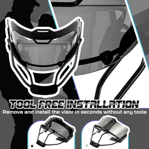 2 Pcs Softball Mask Visor Universal Fit Youth Sports Face Mask Baseball Softball Face Eye Shield Visor for Adults Sports Outdoor Activities in Saudi Arabia