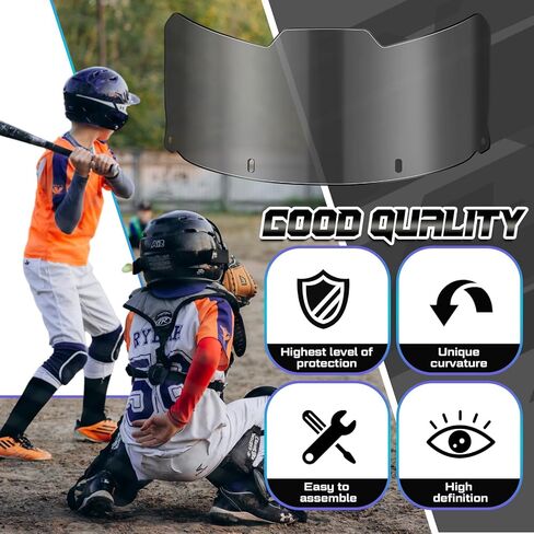 2 Pcs Softball Mask Visor Universal Fit Youth Sports Face Mask Baseball Softball Face Eye Shield Visor for Adults Sports Outdoor Activities in Saudi Arabia