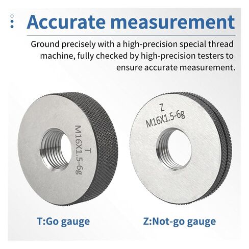 1 Set of Thread Ring Gauge Precision External Pitch Testing Tool M1-M12(M5X0.8 6g) in Saudi Arabia