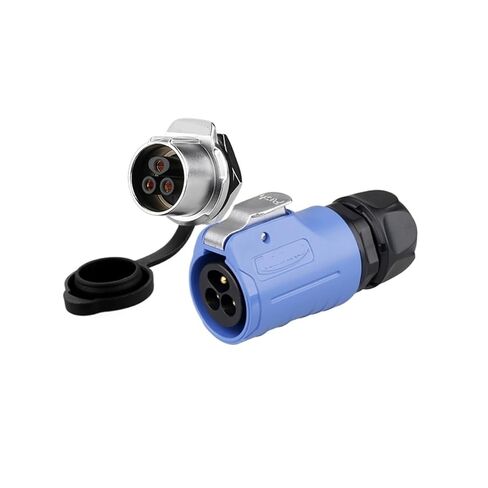 LP20 مقاوم للماء الطيران 3 الأساسية 2 الذكور والإناث سريع برغي توصيل الطاقة العقص قفل نوع السلك (3 مقبس شفة الأساسية) in Kuwait