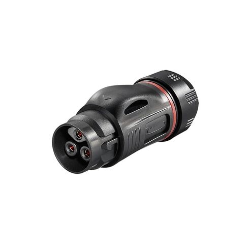 موصل M24 سهل التركيب عكسي مقاوم للماء، 3 دبابيس خالية من اللحام (موصل أنثى بلاستيكي) in Kuwait