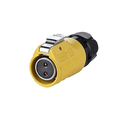 LP-20 Female Male Aviation Socket 2-pin Yellow Reverse IP68 Connector UL(Flange Reverse Installation) in Saudi Arabia