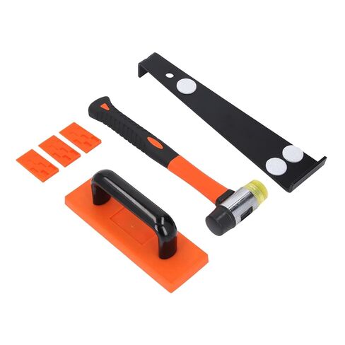 43Pcs Laminate Wood Flooring Installation Kit with Double Sided Soft Mallet, Heavy Duty Pull Bar & Tapping Block for Home Improvement in Saudi Arabia