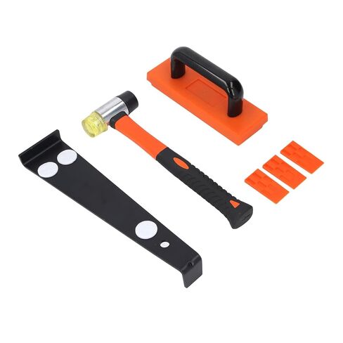 43Pcs Laminate Wood Flooring Installation Kit with Double Sided Soft Mallet, Heavy Duty Pull Bar & Tapping Block for Home Improvement in Saudi Arabia
