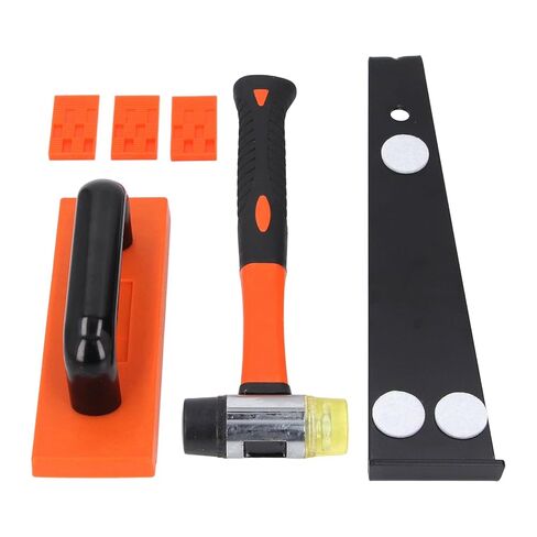 43Pcs Laminate Wood Flooring Installation Kit with Double Sided Soft Mallet, Heavy Duty Pull Bar & Tapping Block for Home Improvement in Saudi Arabia