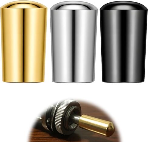 3Pcs Metal Guitar 3 Way Toggle Knobs Tip Caps Replacement Part Pickup Selector Switch Caps Switch Knobs for Electric Guitar Pickup Selector Switches in Saudi Arabia