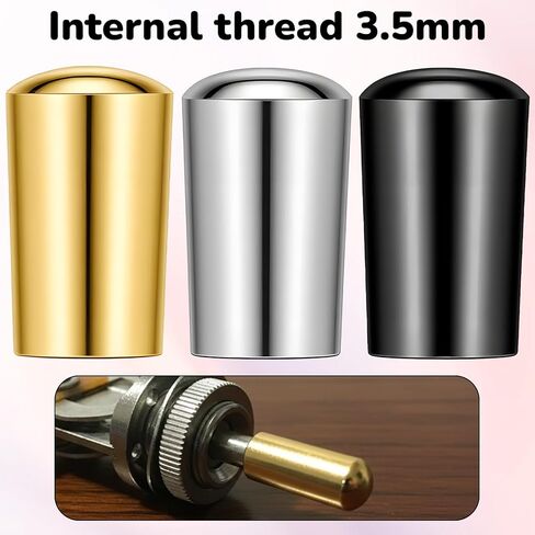 3Pcs Metal Guitar 3 Way Toggle Knobs Tip Caps Replacement Part Pickup Selector Switch Caps Switch Knobs for Electric Guitar Pickup Selector Switches in Saudi Arabia